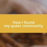 How I found my queer community