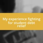 My experience fighting for student debt relief